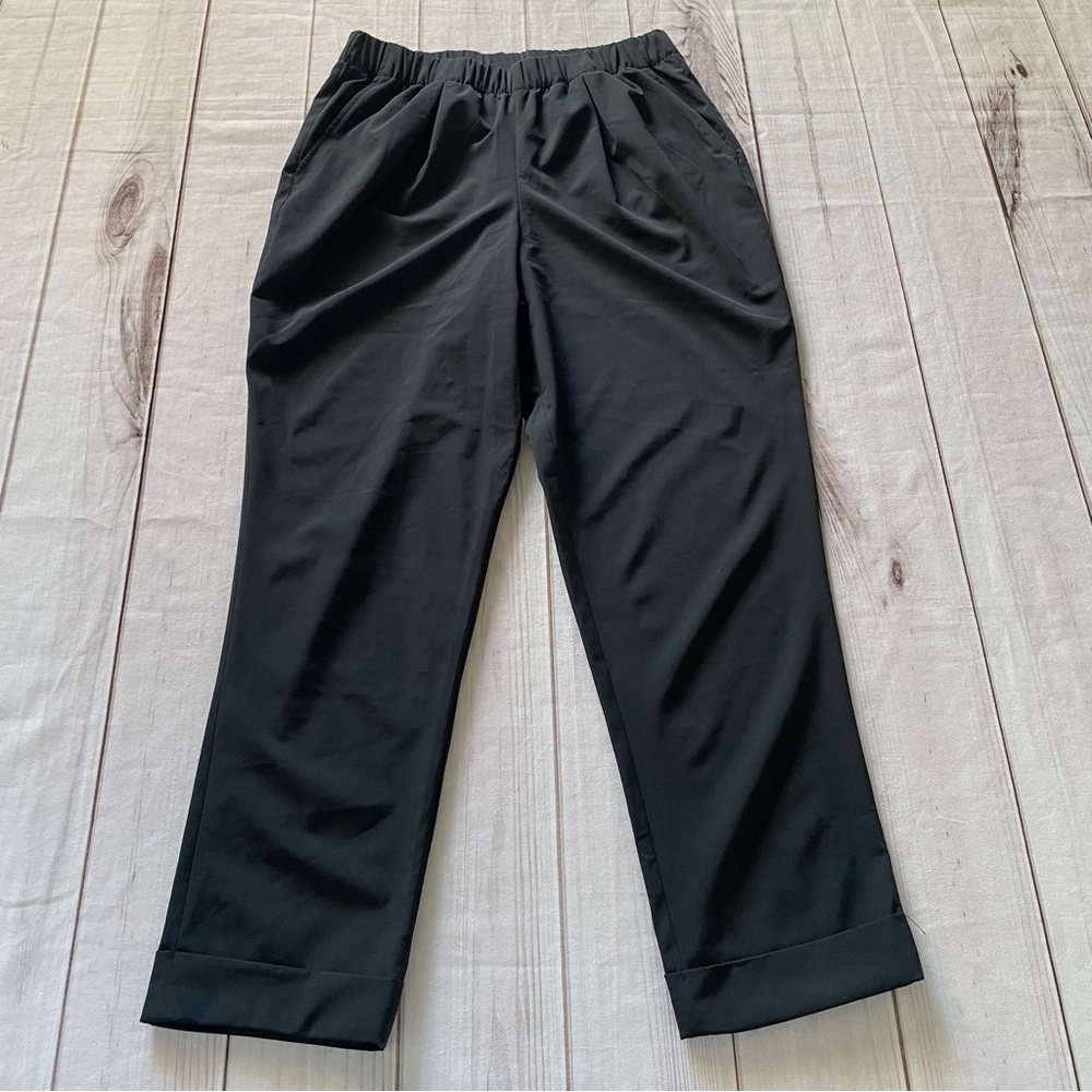 Varley Alana Slim Tapered Cuff Pants Women’s S Black 27” Inseam Soft Lightweight - Picture 9 of 16
